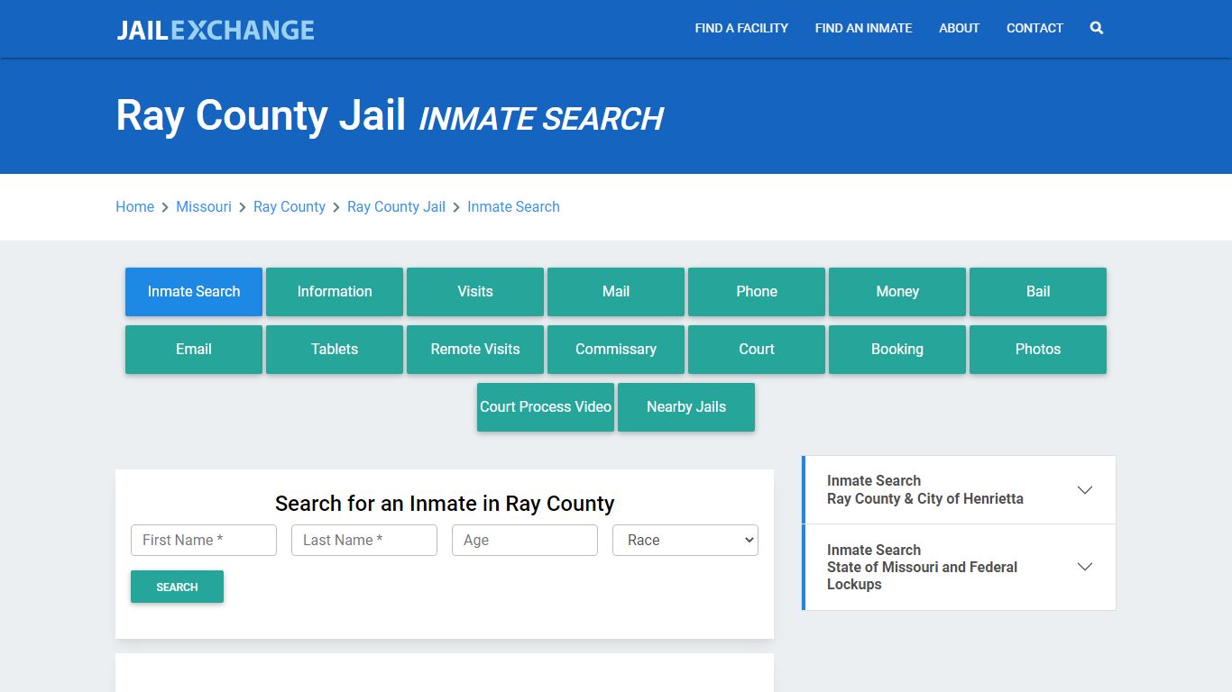 Ray County Jail, MO Inmate Search: Roster & Mugshots - Jail Exchange