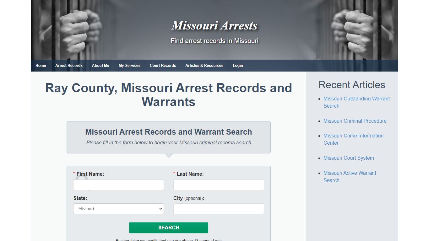 Ray County, Missouri Arrest Records and Warrants